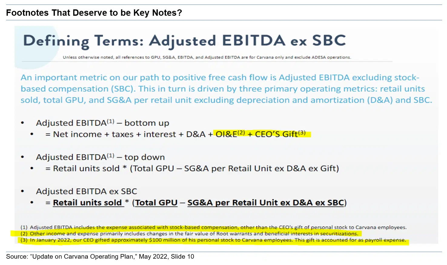 Footnotes That Deserve to be Key Notes Footnotes That Deserve to be Key Notes